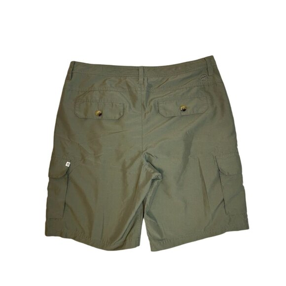 Magellan Outdoors Mens 34 Fish Gear Cargo Shorts Sage Green - Picture 6 of 8